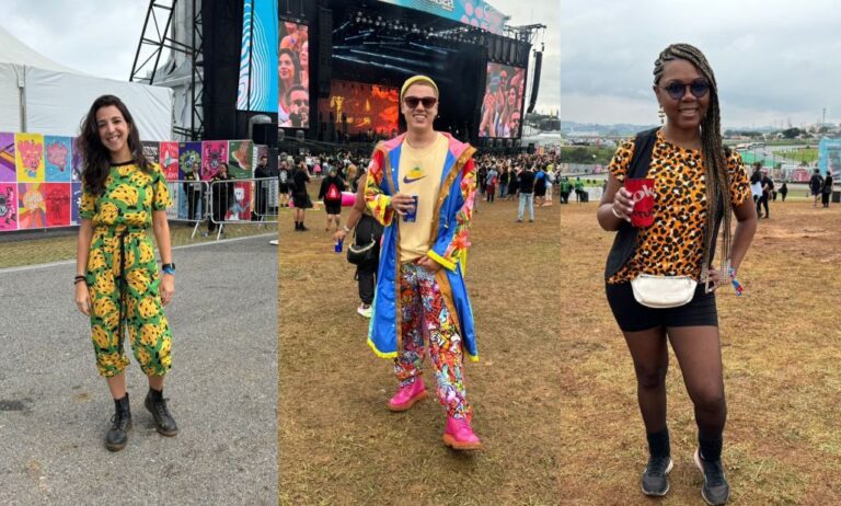 Cores e mix de estampas: os looks que se destacaram no 3º dia de Lollapalooza
