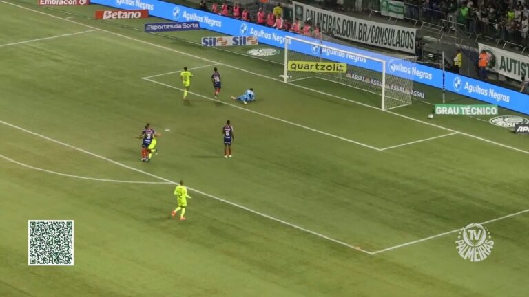 Estêvão arranca e marca golaço para o Palmeiras contra o Bahia