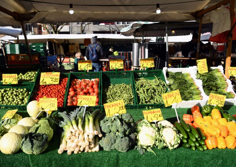 Mercado em Berlim, na Alemanha (Foto: Annegret Hilse/Reuters)