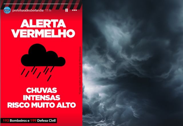 Chuvas deixam uma pessoa morta em Uberlândia, no Triângulo Mineiro