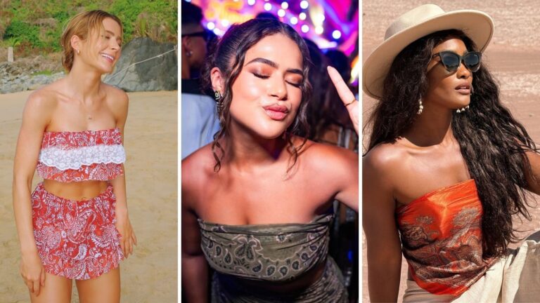 Estampa paisley é tendência entre as famosas no verão 2025; veja