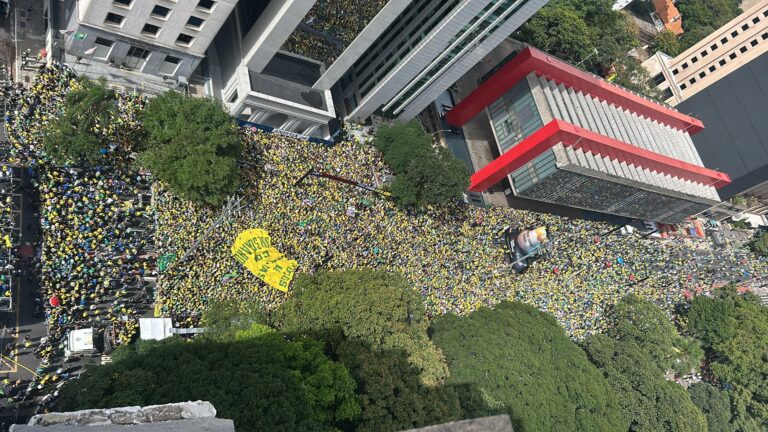 Para USP, 45 mil pessoas foram a ato de Bolsonaro; PM não divulgou número